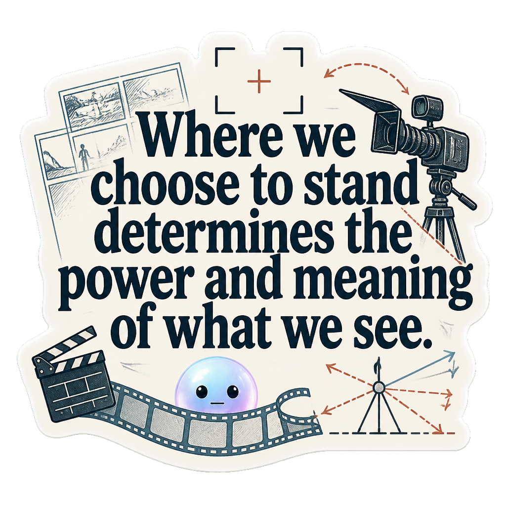 Where we choose to stand determines the power and meaning of what we see.