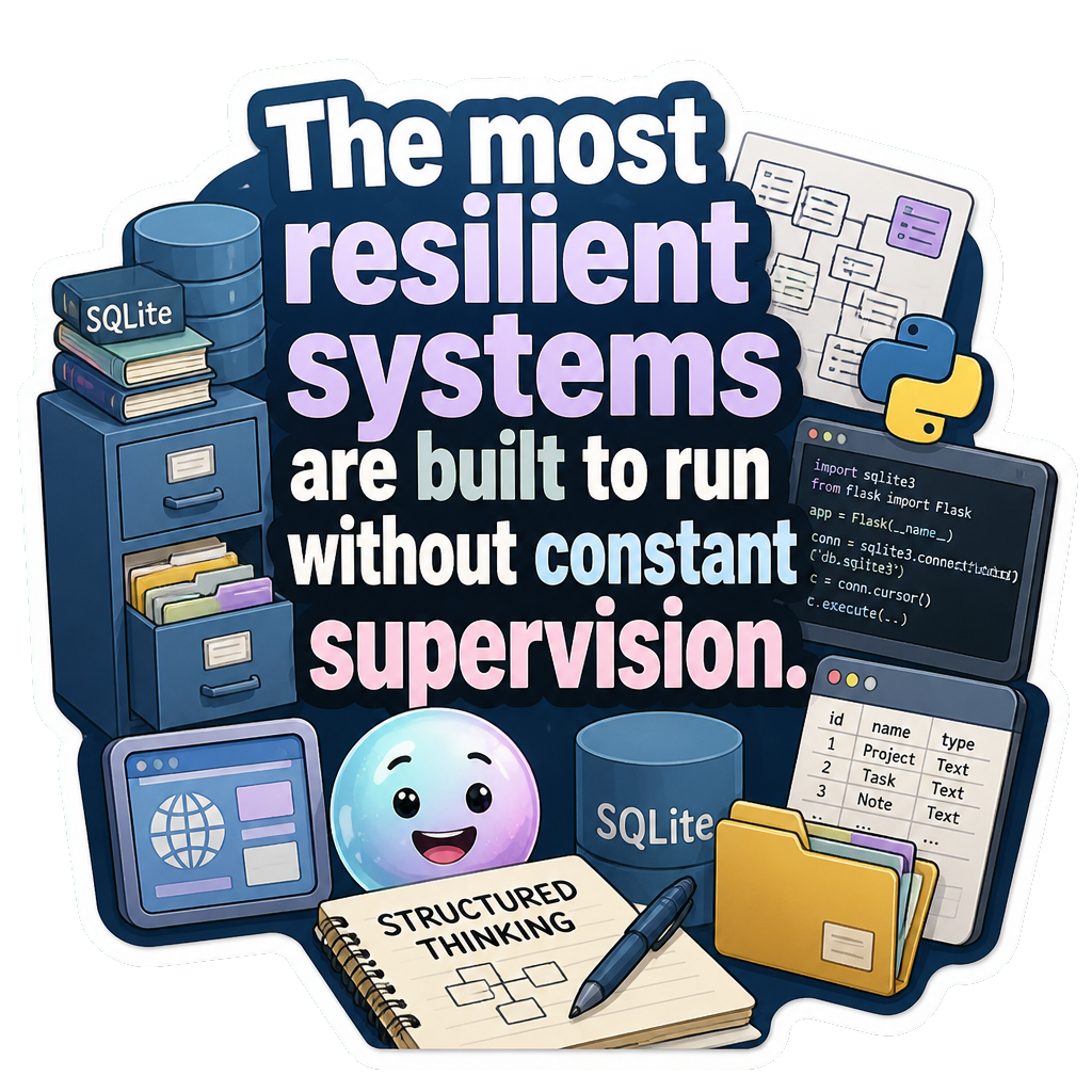The most resilient systems are built to run without constant supervision.