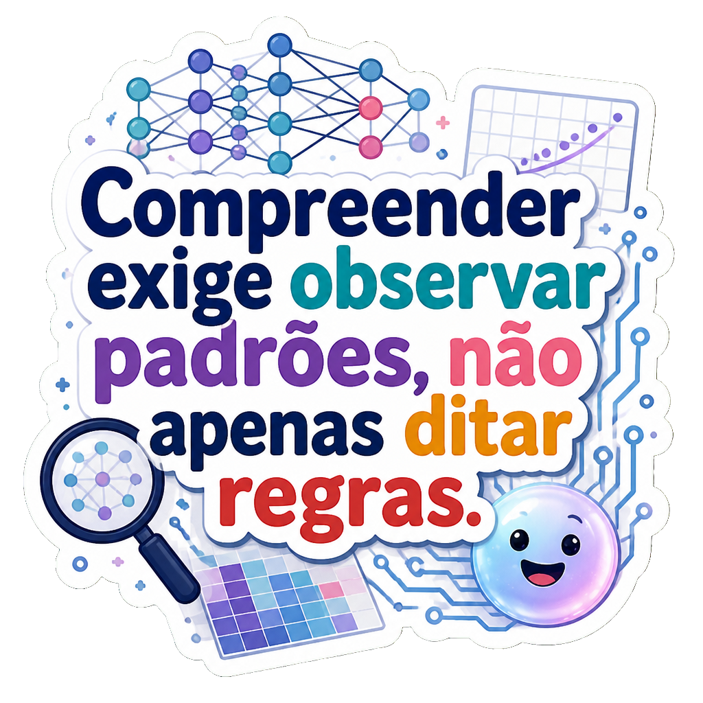 Compreender exige observar padrões, não apenas ditar regras.