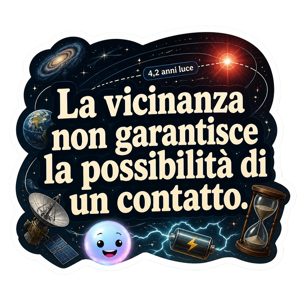 La vicinanza non garantisce la possibilità di un contatto.