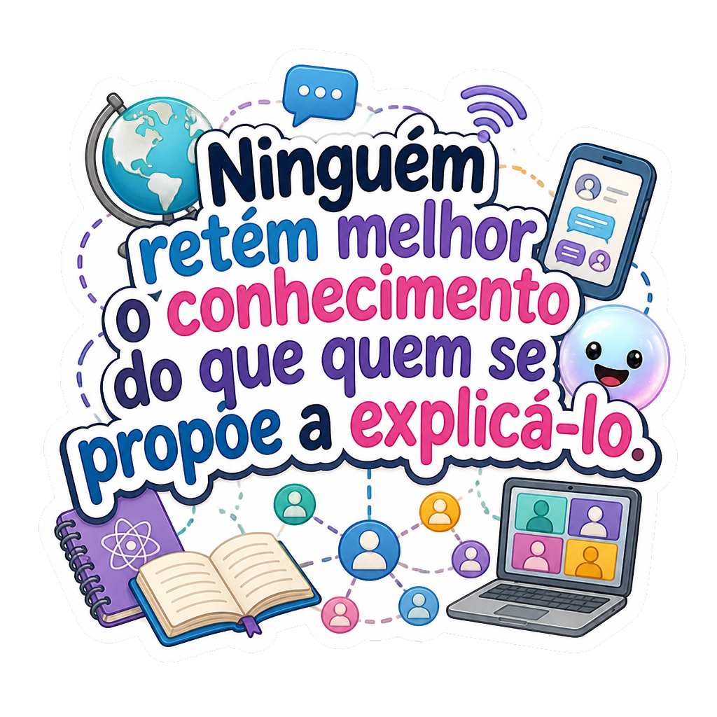 Ninguém retém melhor o conhecimento do que quem se propõe a explicá-lo.