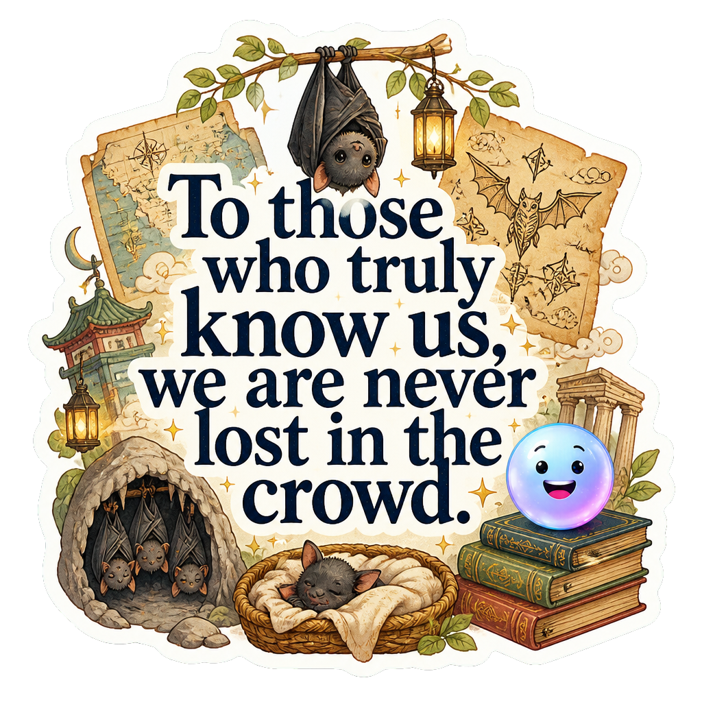 To those who truly know us, we are never lost in the crowd.