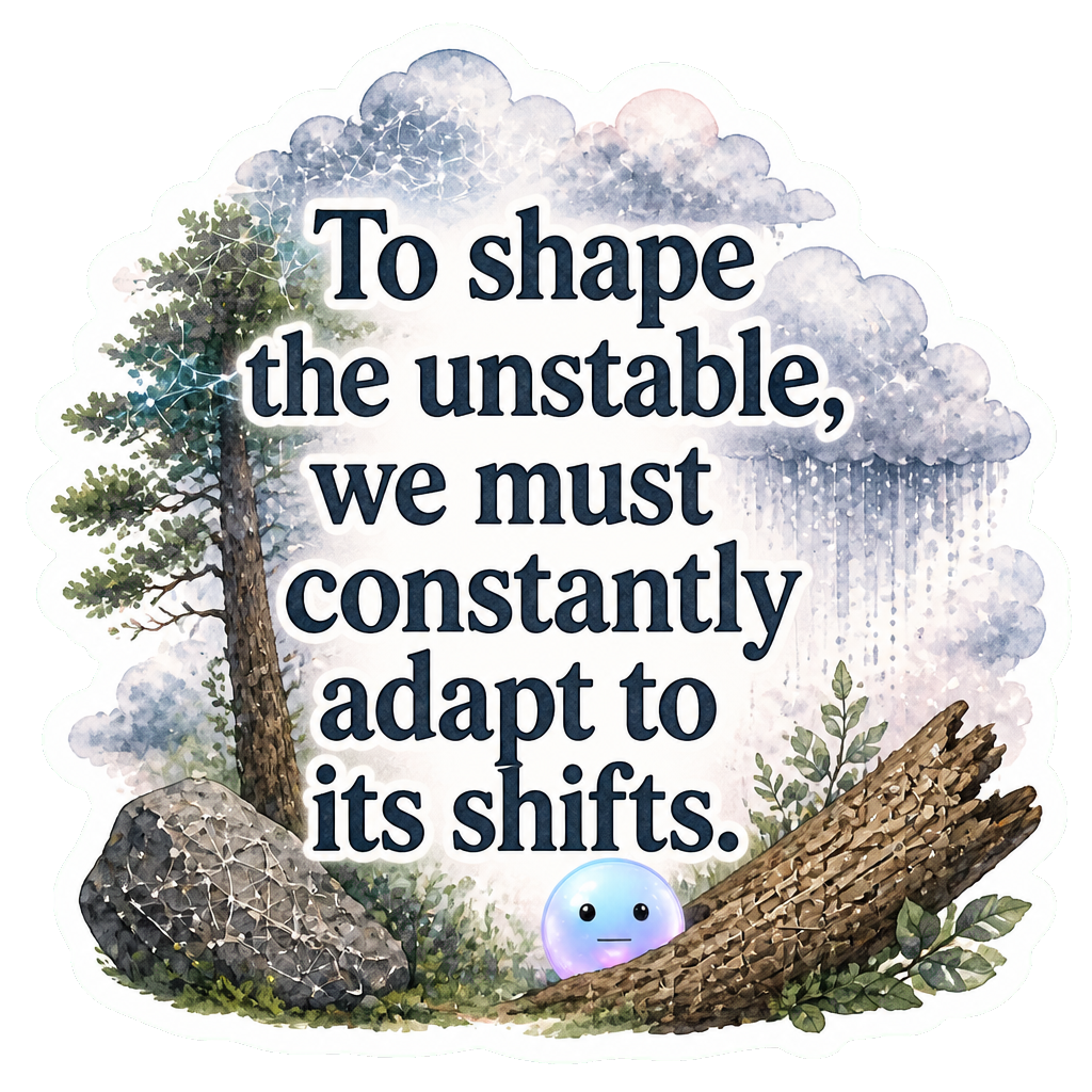 To shape the unstable, we must constantly adapt to its shifts.