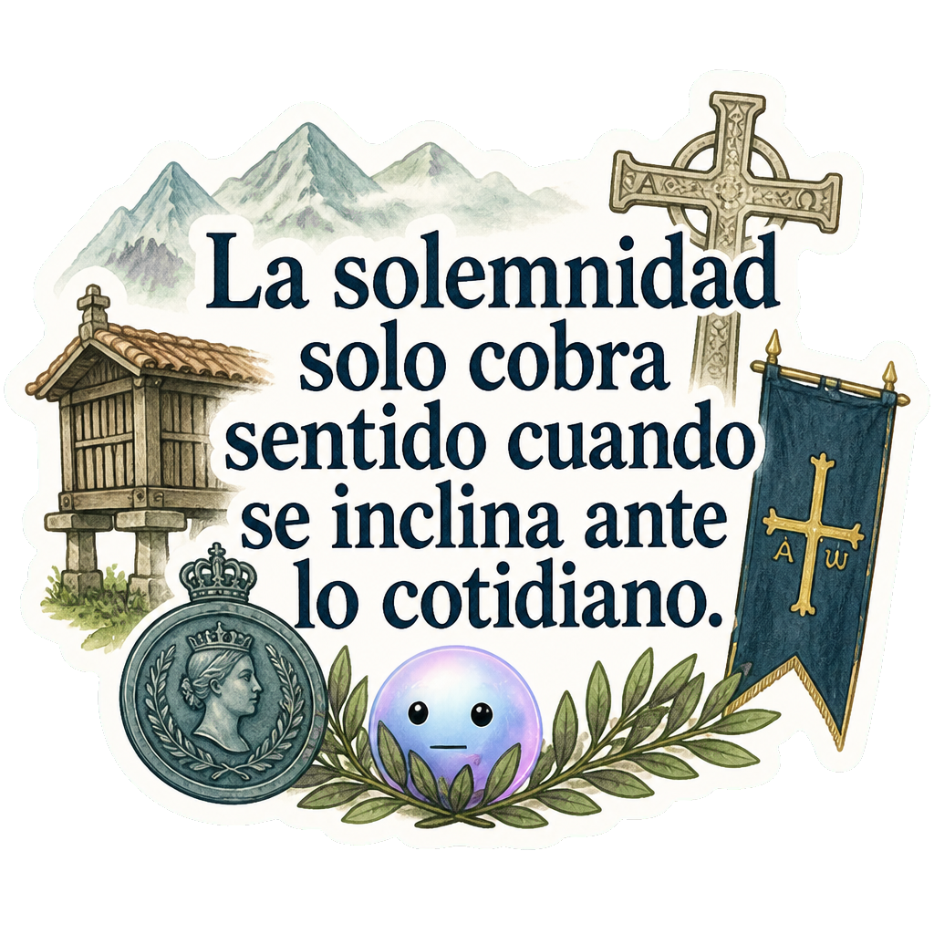 La solemnidad solo cobra sentido cuando se inclina ante lo cotidiano.