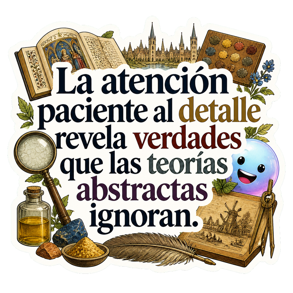 La atención paciente al detalle revela verdades que las teorías abstractas ignoran.