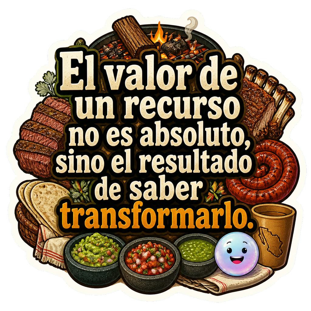 El valor de un recurso no es absoluto, sino el resultado de saber transformarlo.