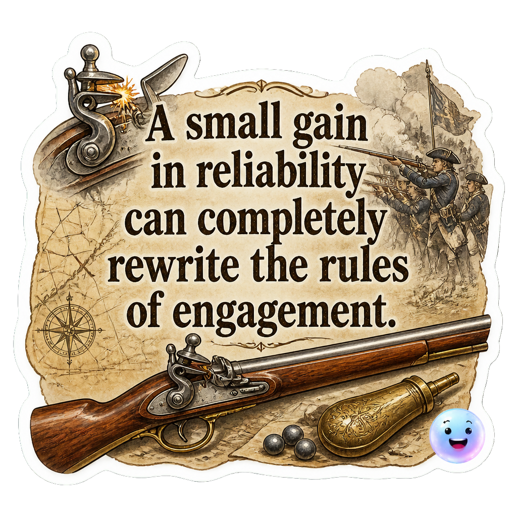 A small gain in reliability can completely rewrite the rules of engagement.