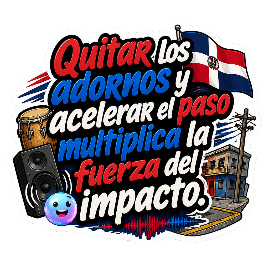 Quitar los adornos y acelerar el paso multiplica la fuerza del impacto.