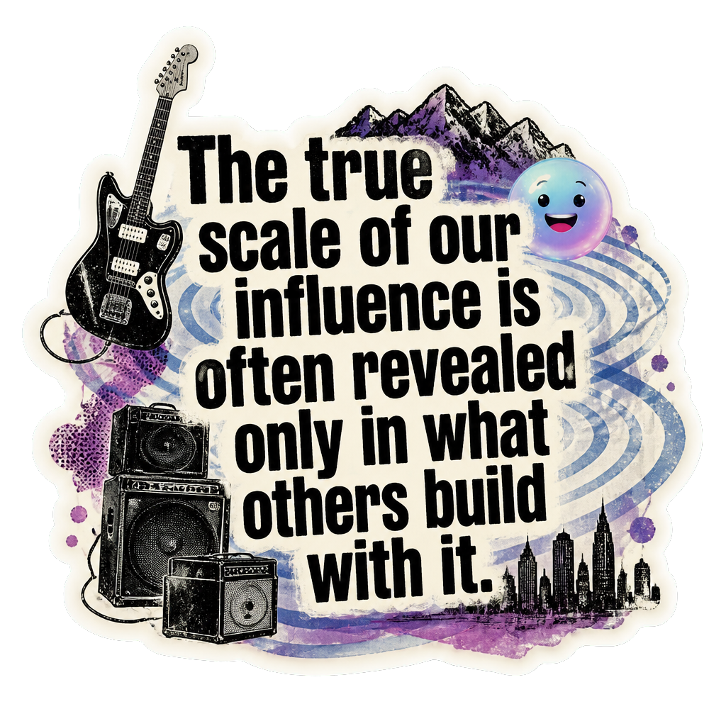 The true scale of our influence is often revealed only in what others build with it.
