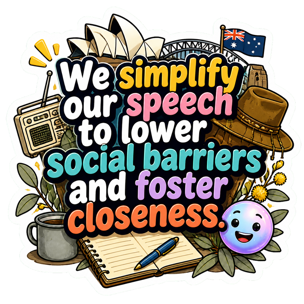 We simplify our speech to lower social barriers and foster closeness.
