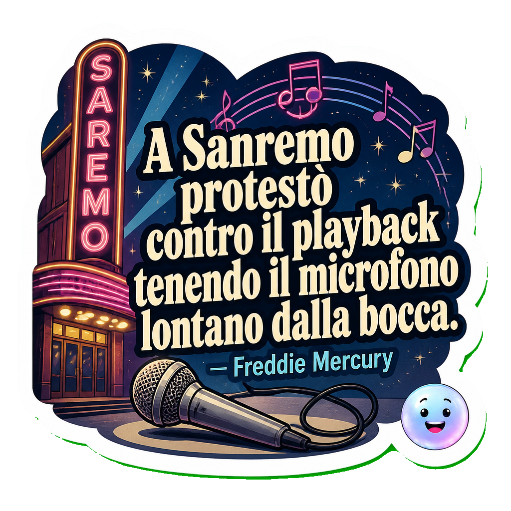 A Sanremo protestò contro il playback tenendo il microfono lontano dalla bocca.