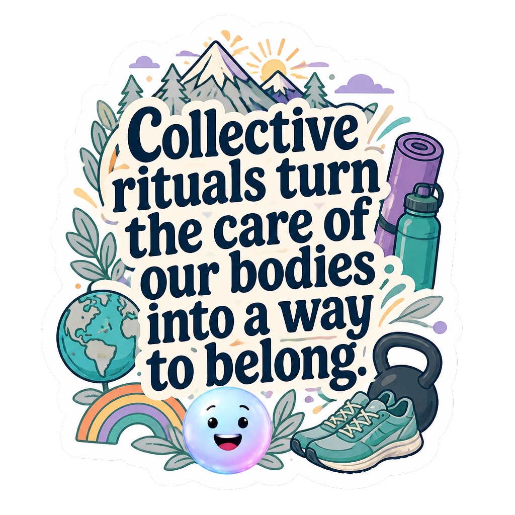 Collective rituals turn the care of our bodies into a way to belong.