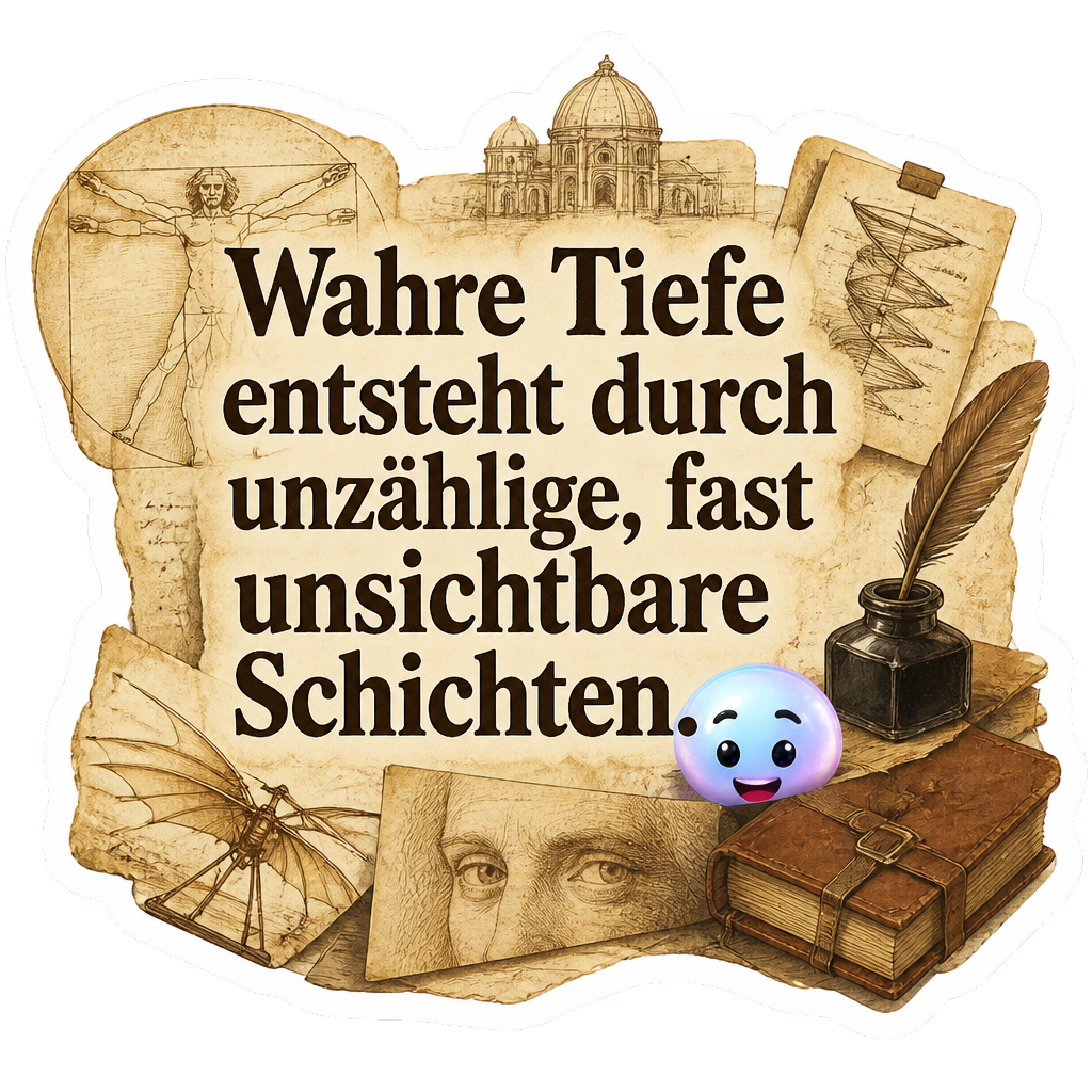 Wahre Tiefe entsteht durch unzählige, fast unsichtbare Schichten.