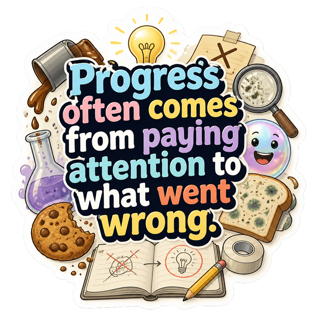 Progress often comes from paying attention to what went wrong.
