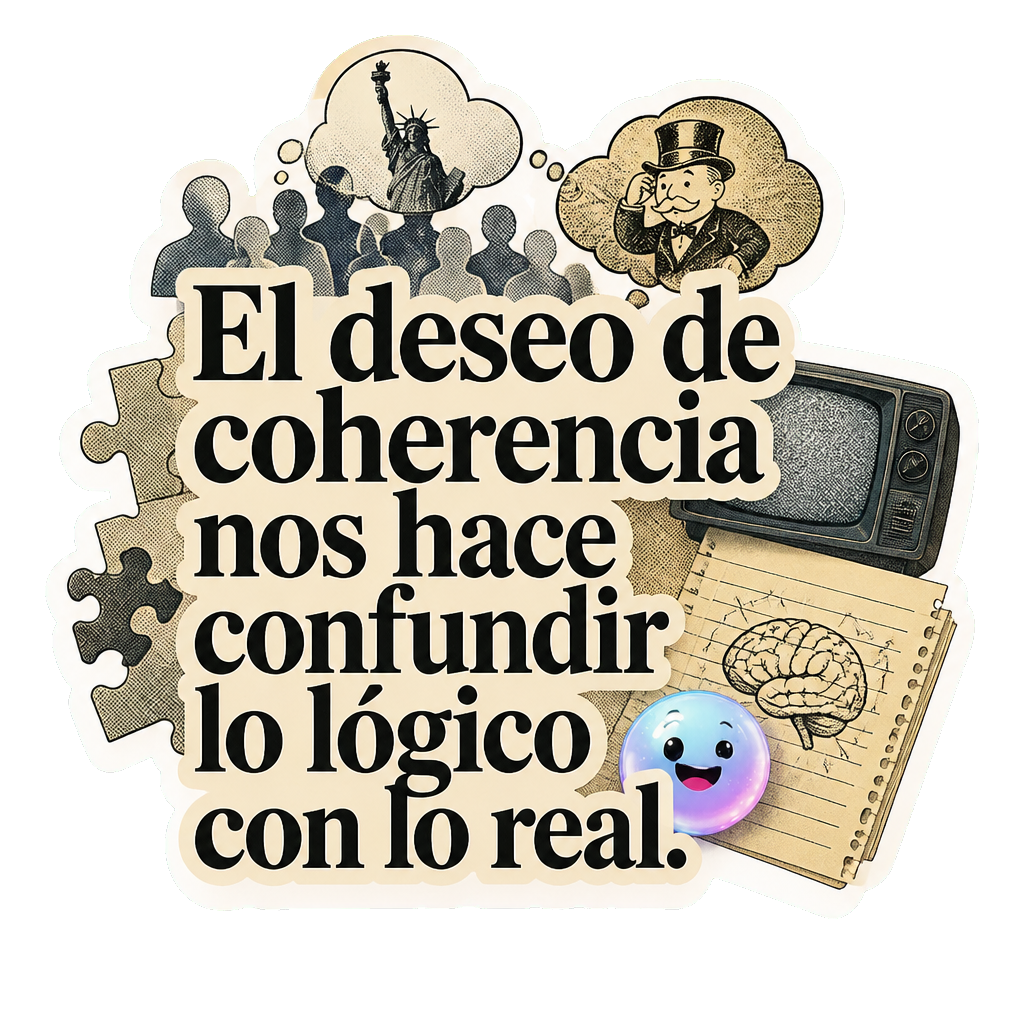 El deseo de coherencia nos hace confundir lo lógico con lo real.