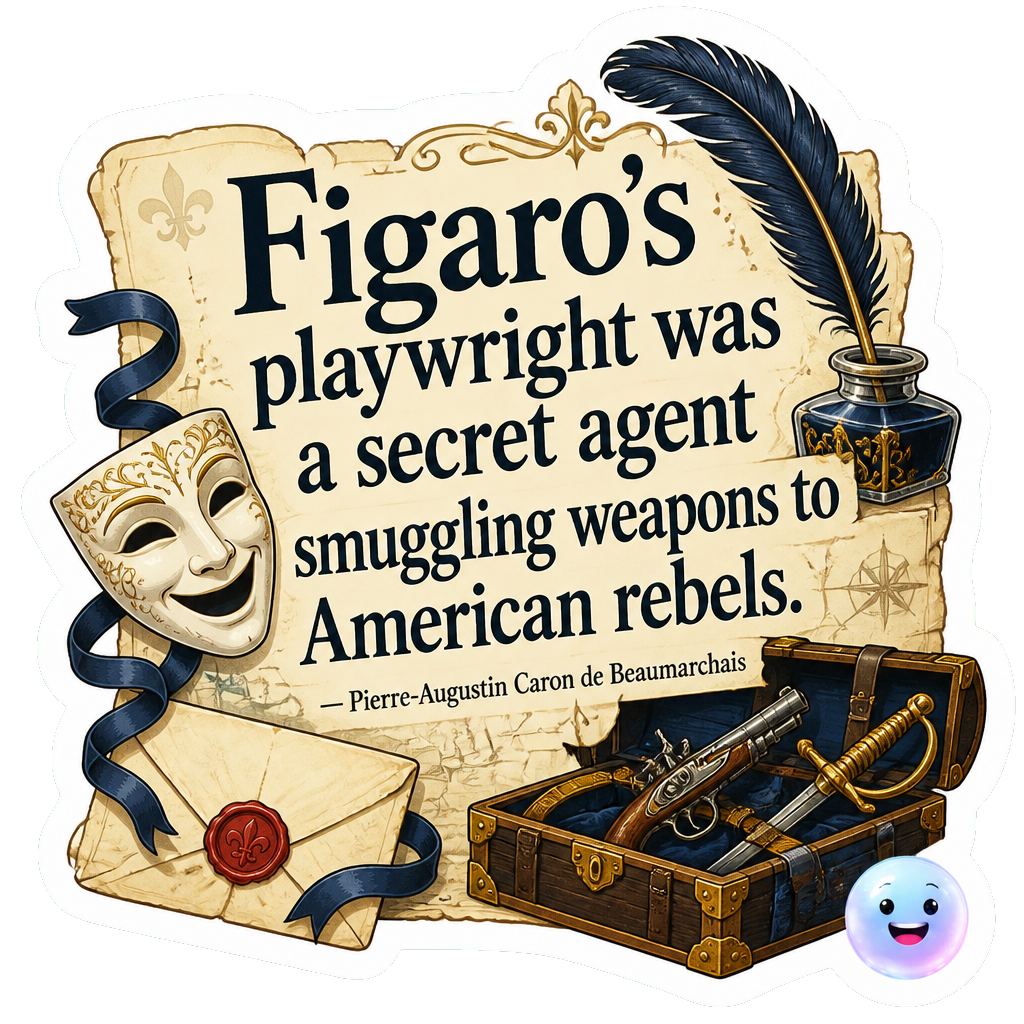 Figaro's playwright was a secret agent smuggling weapons to American rebels.