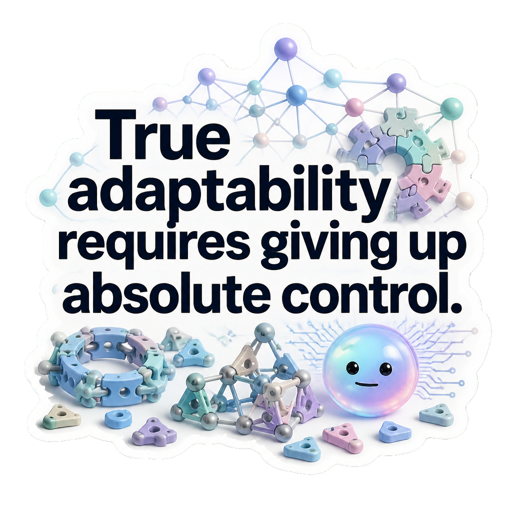 True adaptability requires giving up absolute control.