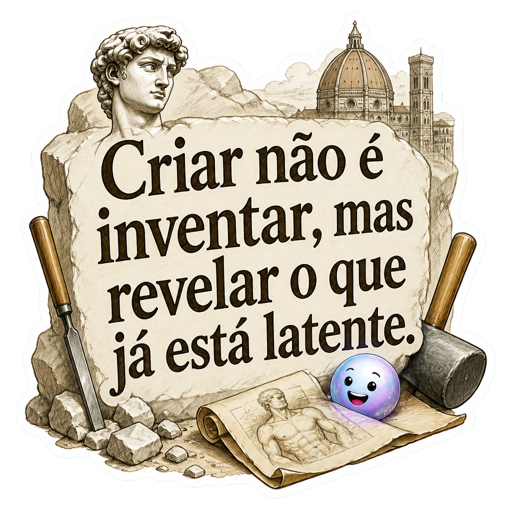 Criar não é inventar, mas revelar o que já está latente.