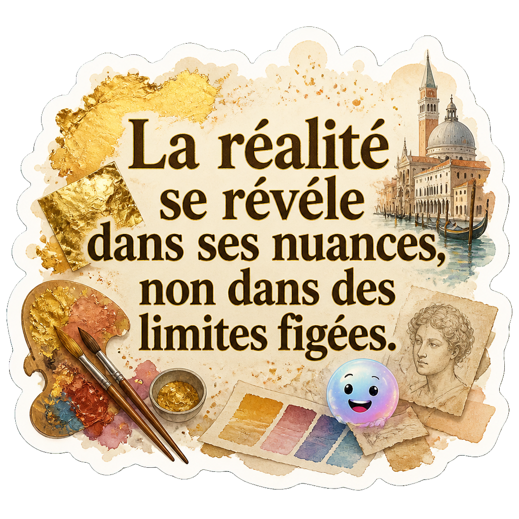 La réalité se révèle dans ses nuances, non dans des limites figées.
