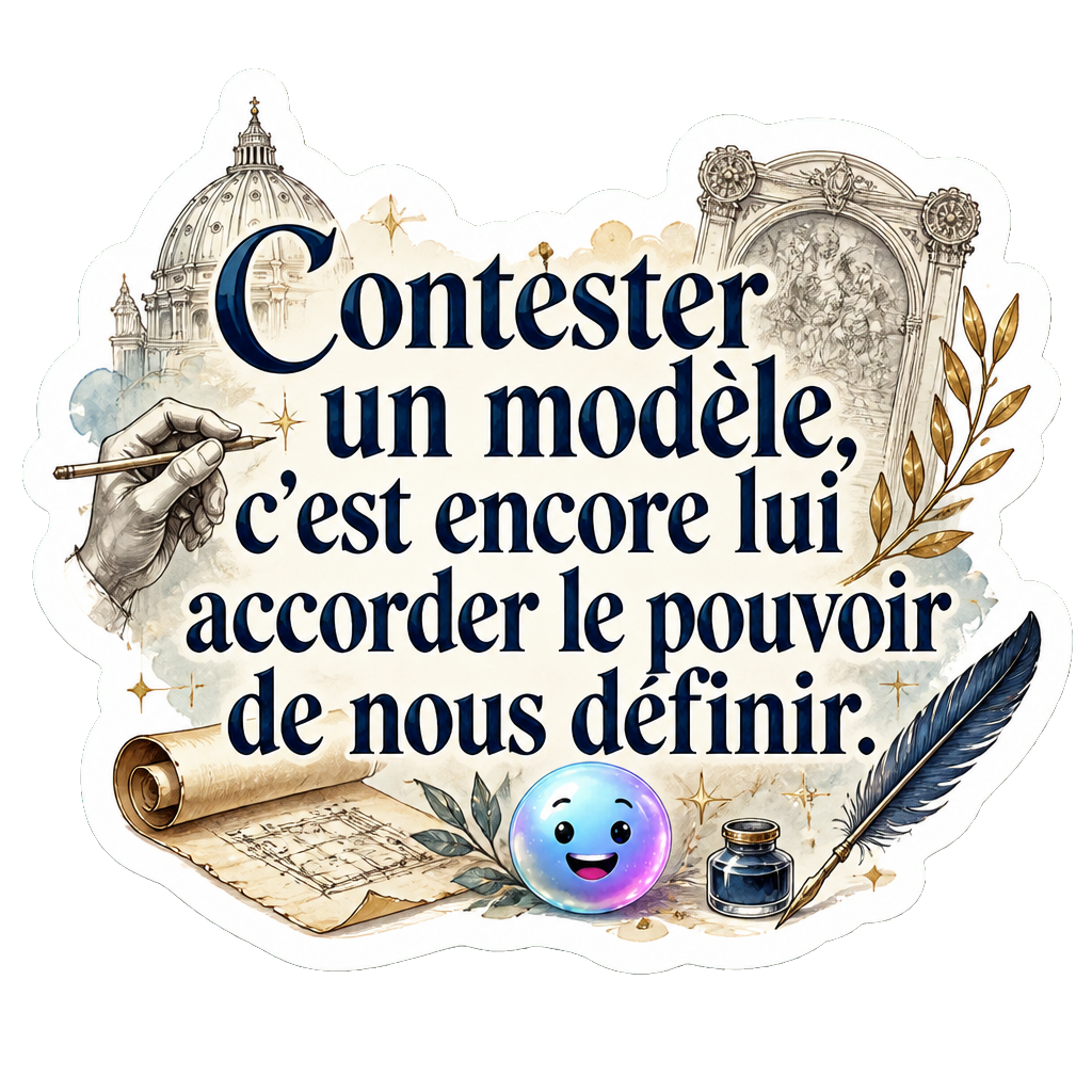 Contester un modèle, c'est encore lui accorder le pouvoir de nous définir.