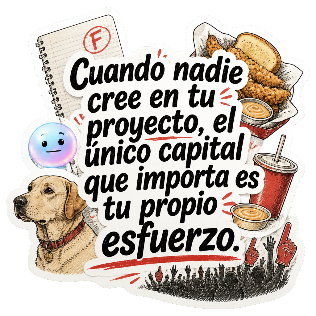 Cuando nadie cree en tu proyecto, el único capital que importa es tu propio esfuerzo.