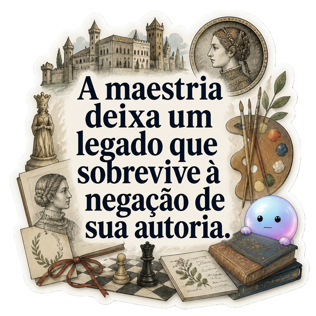 A maestria deixa um legado que sobrevive à negação de sua autoria.