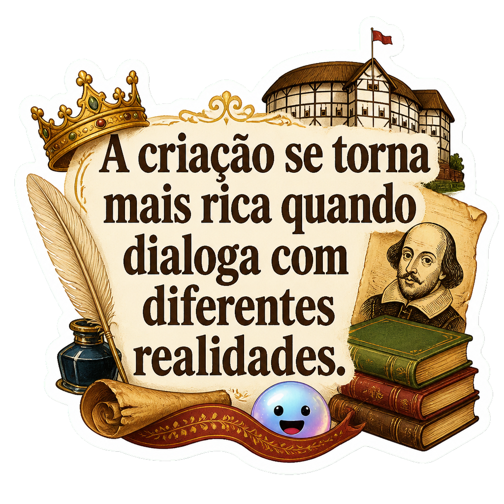 A criação se torna mais rica quando dialoga com diferentes realidades.