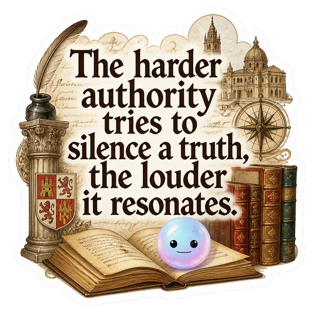 The harder authority tries to silence a truth, the louder it resonates.