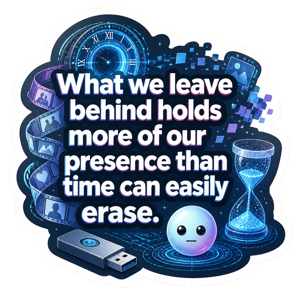 What we leave behind holds more of our presence than time can easily erase.