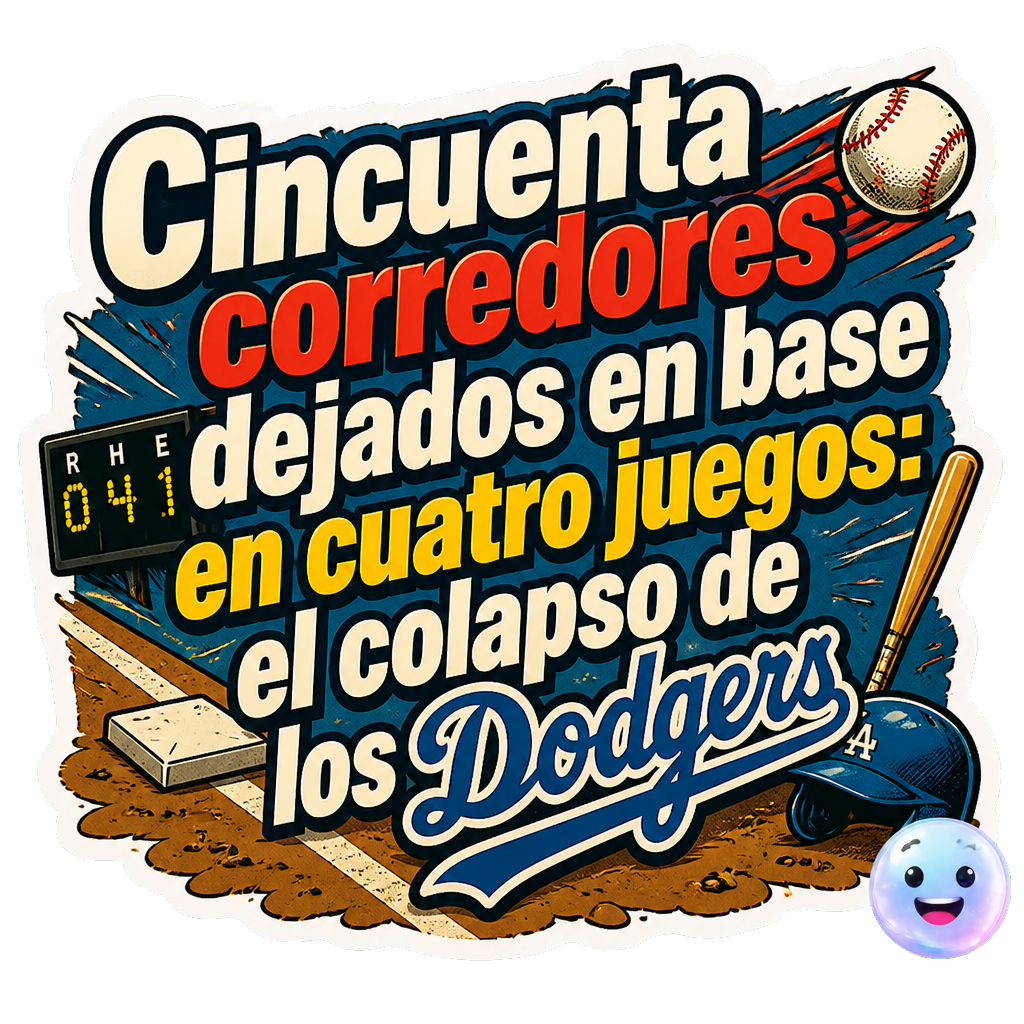 Cincuenta corredores dejados en base en cuatro juegos: el colapso de los Dodgers.