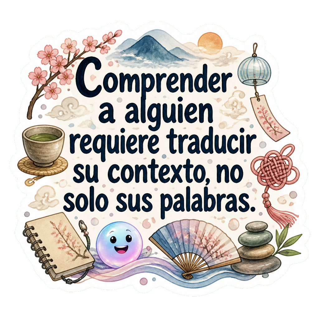 Comprender a alguien requiere traducir su contexto, no solo sus palabras.