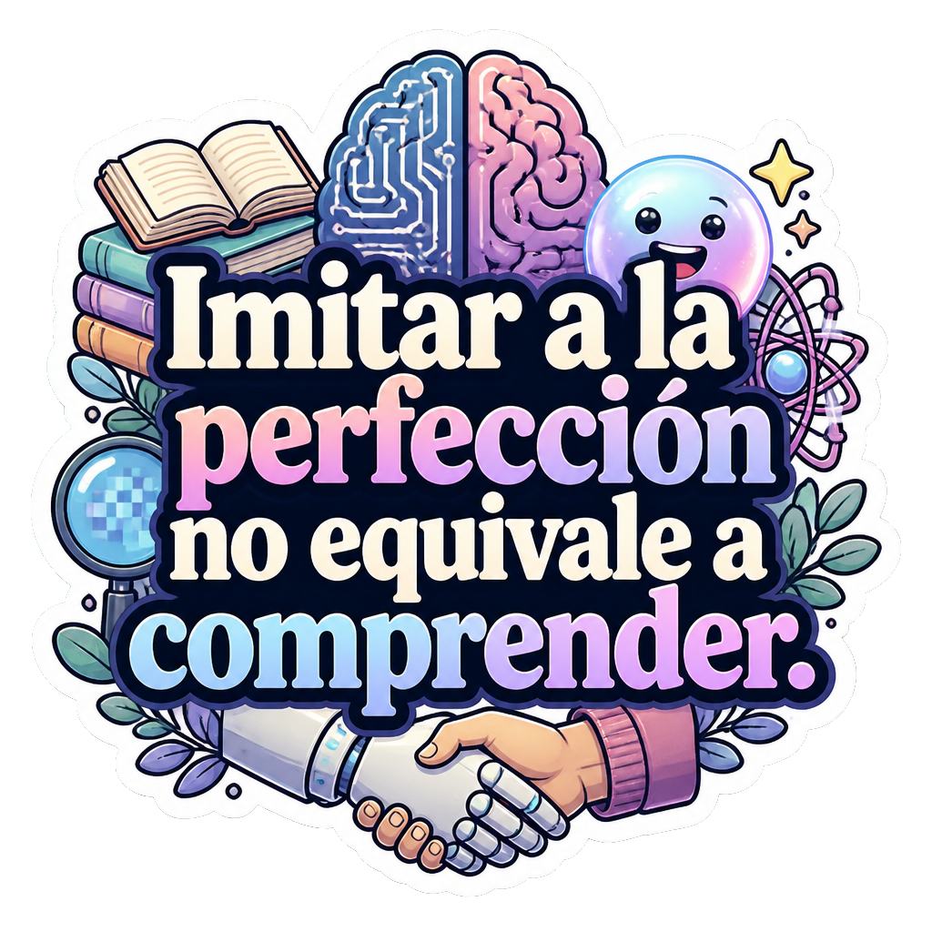 Imitar a la perfección no equivale a comprender.