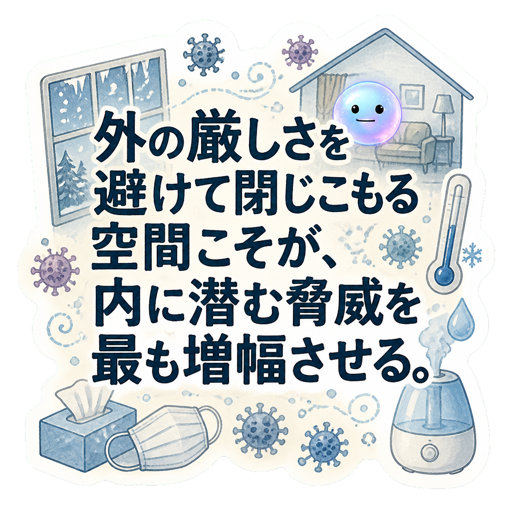 外の厳しさを避けて閉じこもる空間こそが、内に潜む脅威を最も増幅させる。