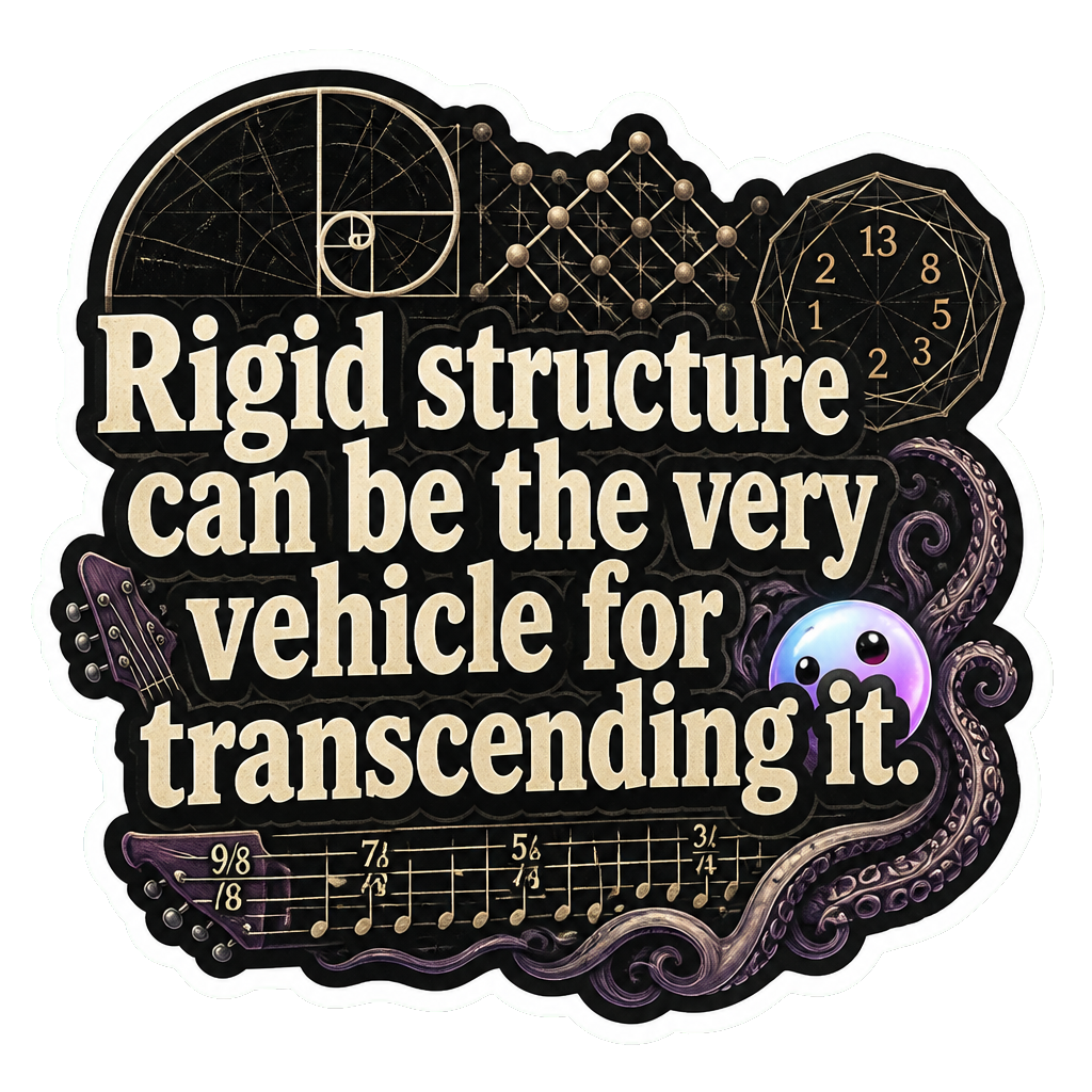 Rigid structure can be the very vehicle for transcending it.