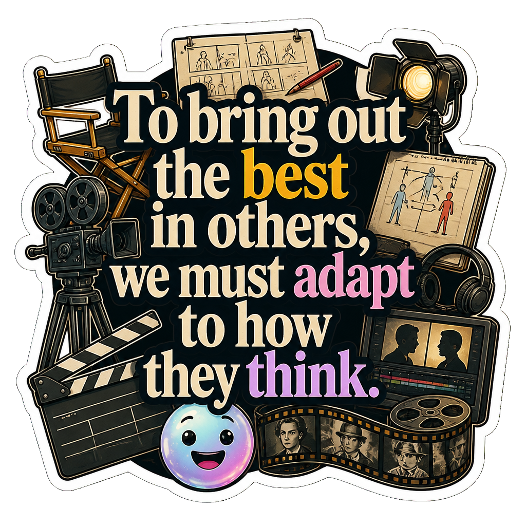 To bring out the best in others, we must adapt to how they think.