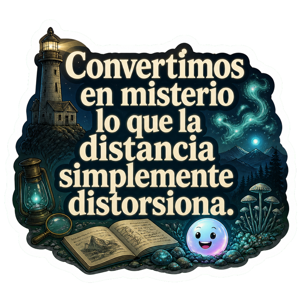 Convertimos en misterio lo que la distancia simplemente distorsiona.