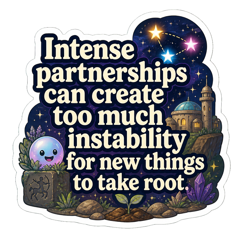 Intense partnerships can create too much instability for new things to take root.