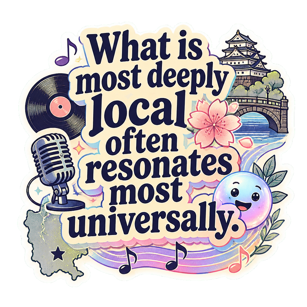 What is most deeply local often resonates most universally.