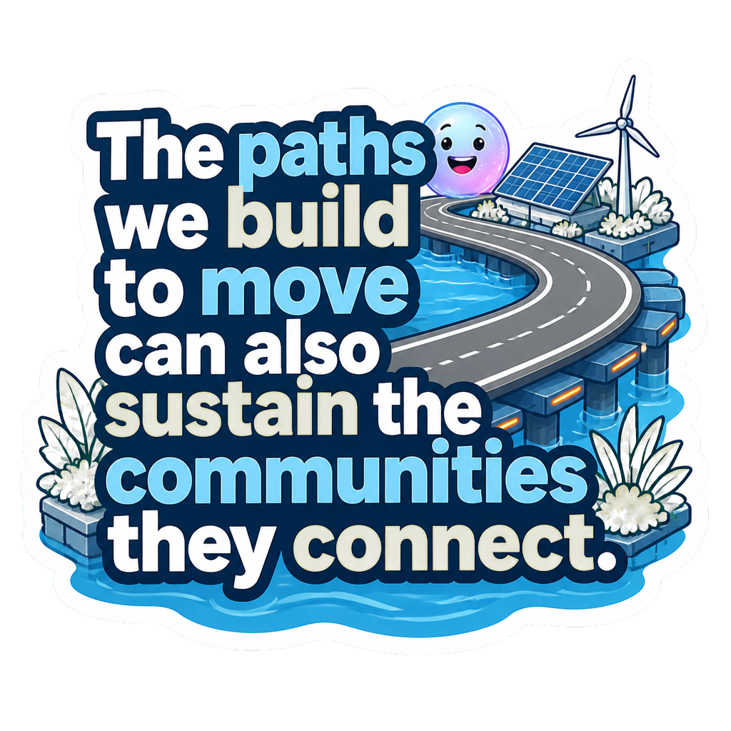 The paths we build to move can also sustain the communities they connect.