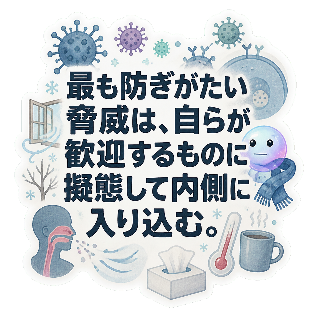 最も防ぎがたい脅威は、自らが歓迎するものに擬態して内側に入り込む。