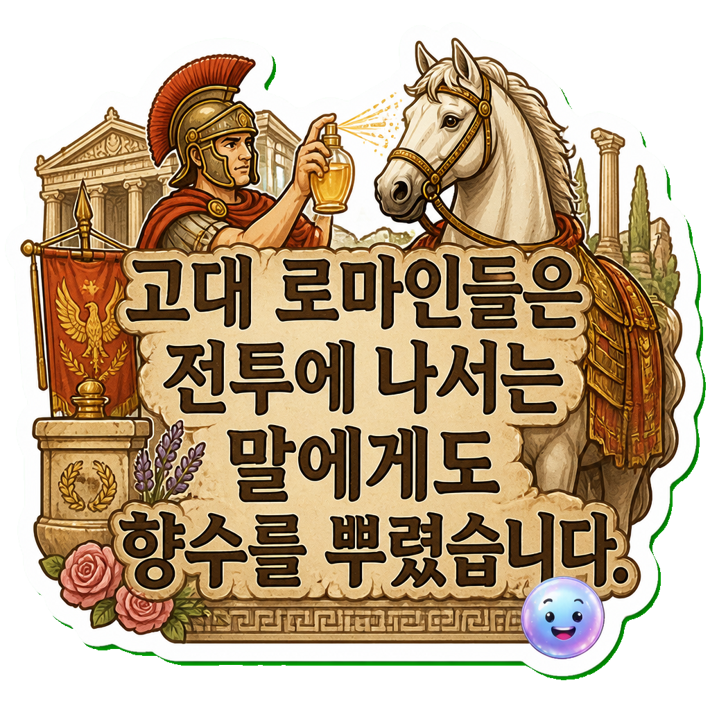 고대 로마인들은 전투에 나서는 말에게도 향수를 뿌렸습니다.