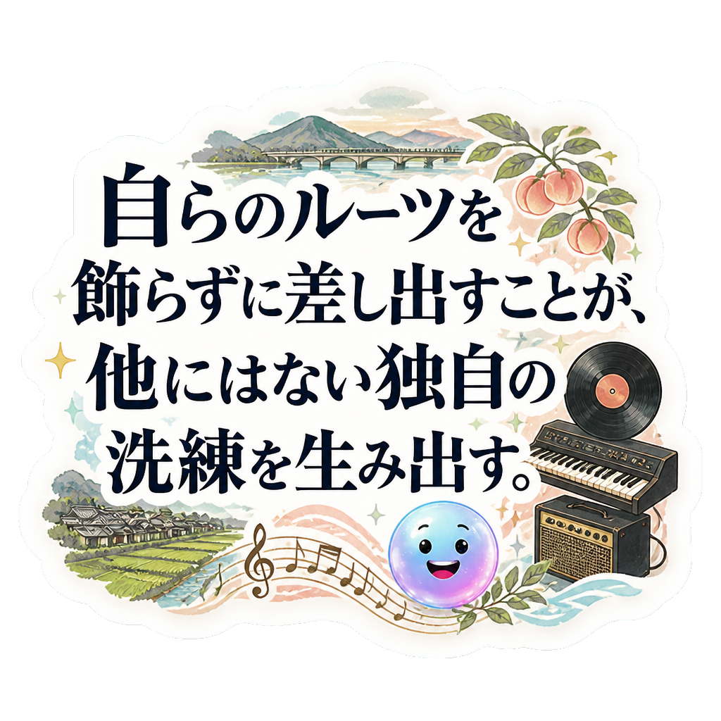 自らのルーツを飾らずに差し出すことが、他にはない独自の洗練を生み出す。