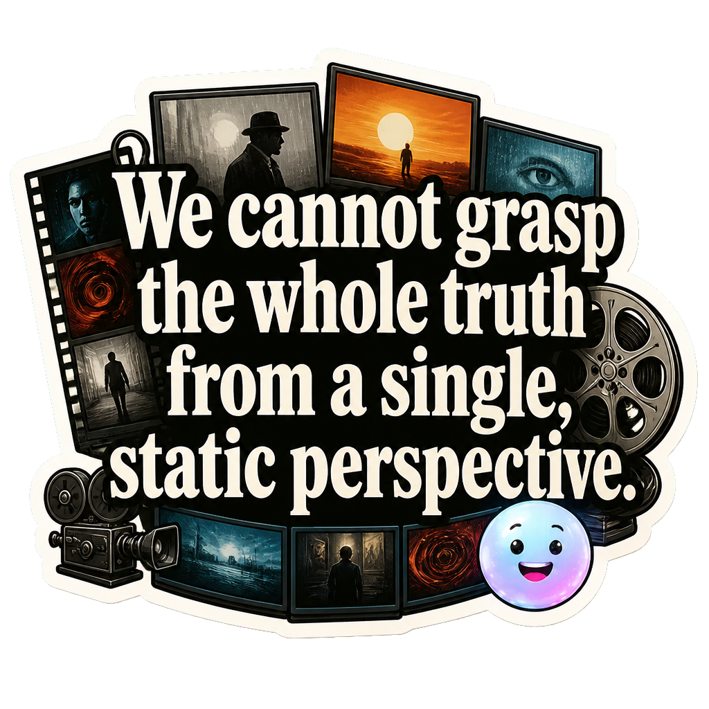 We cannot grasp the whole truth from a single, static perspective.