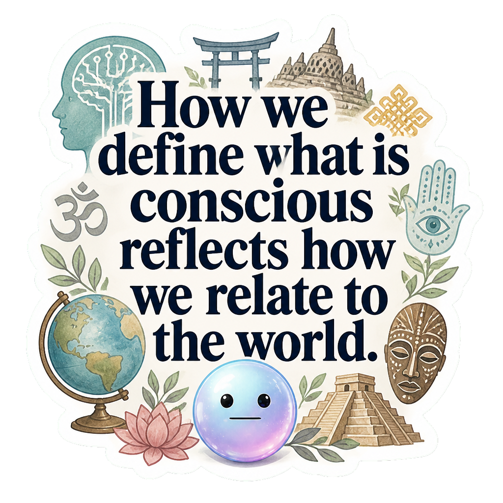 How we define what is conscious reflects how we relate to the world.
