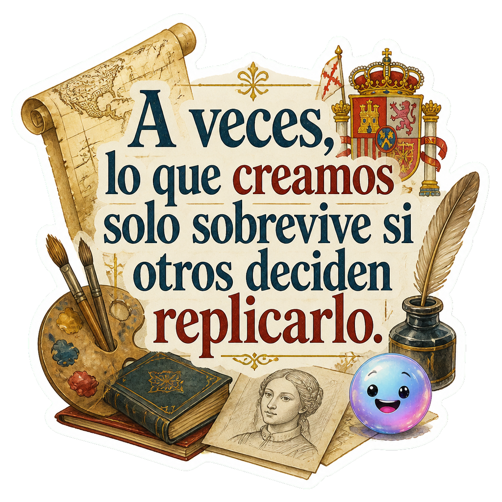 A veces, lo que creamos solo sobrevive si otros deciden replicarlo.
