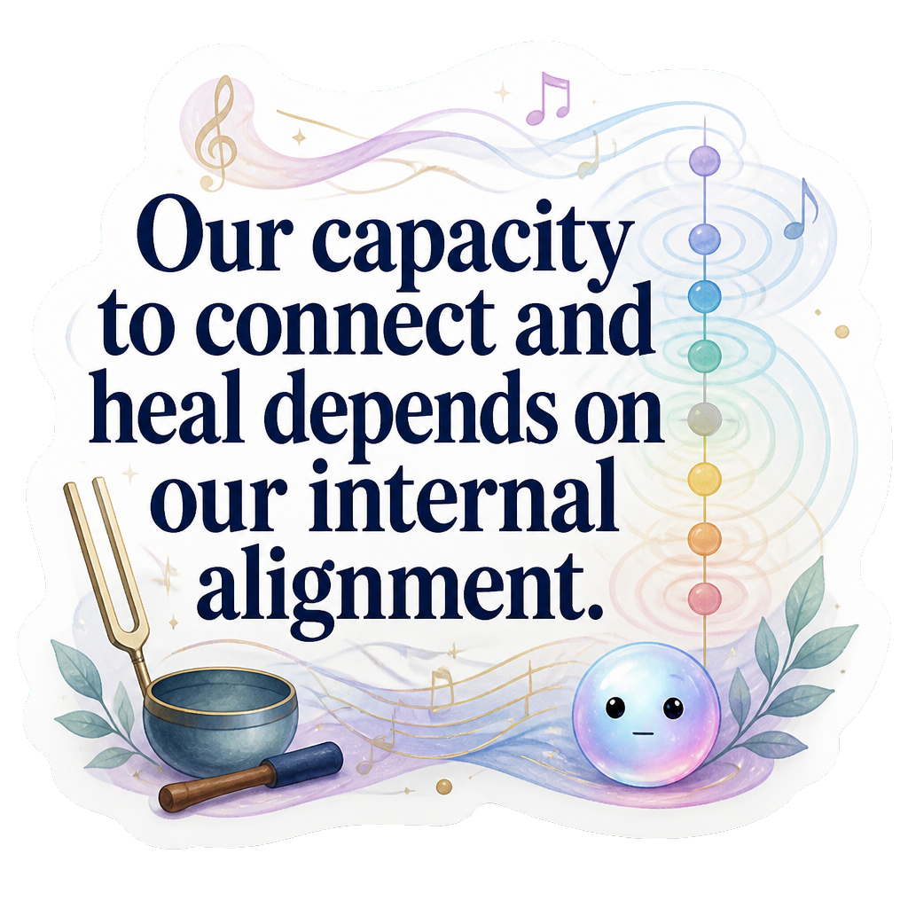 Our capacity to connect and heal depends on our internal alignment.