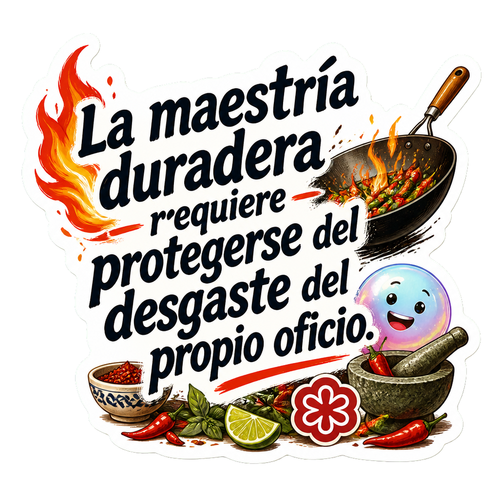 La maestría duradera requiere protegerse del desgaste del propio oficio.