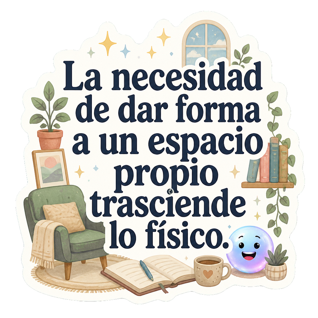 La necesidad de dar forma a un espacio propio trasciende lo físico.
