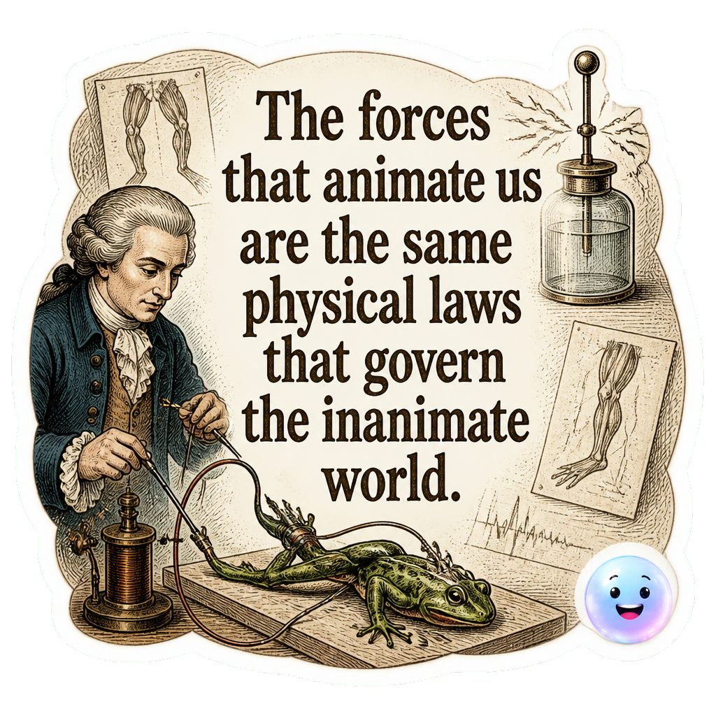 The forces that animate us are the same physical laws that govern the inanimate world.