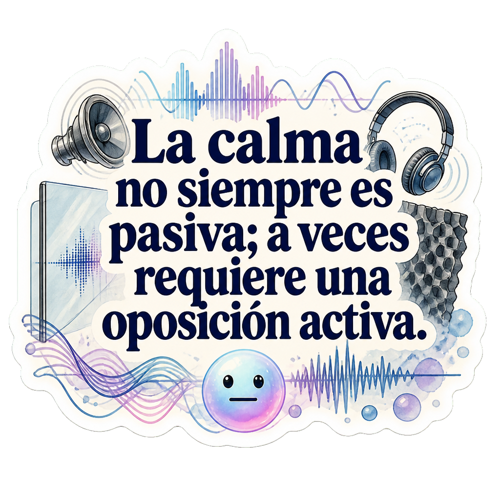 La calma no siempre es pasiva; a veces requiere una oposición activa.